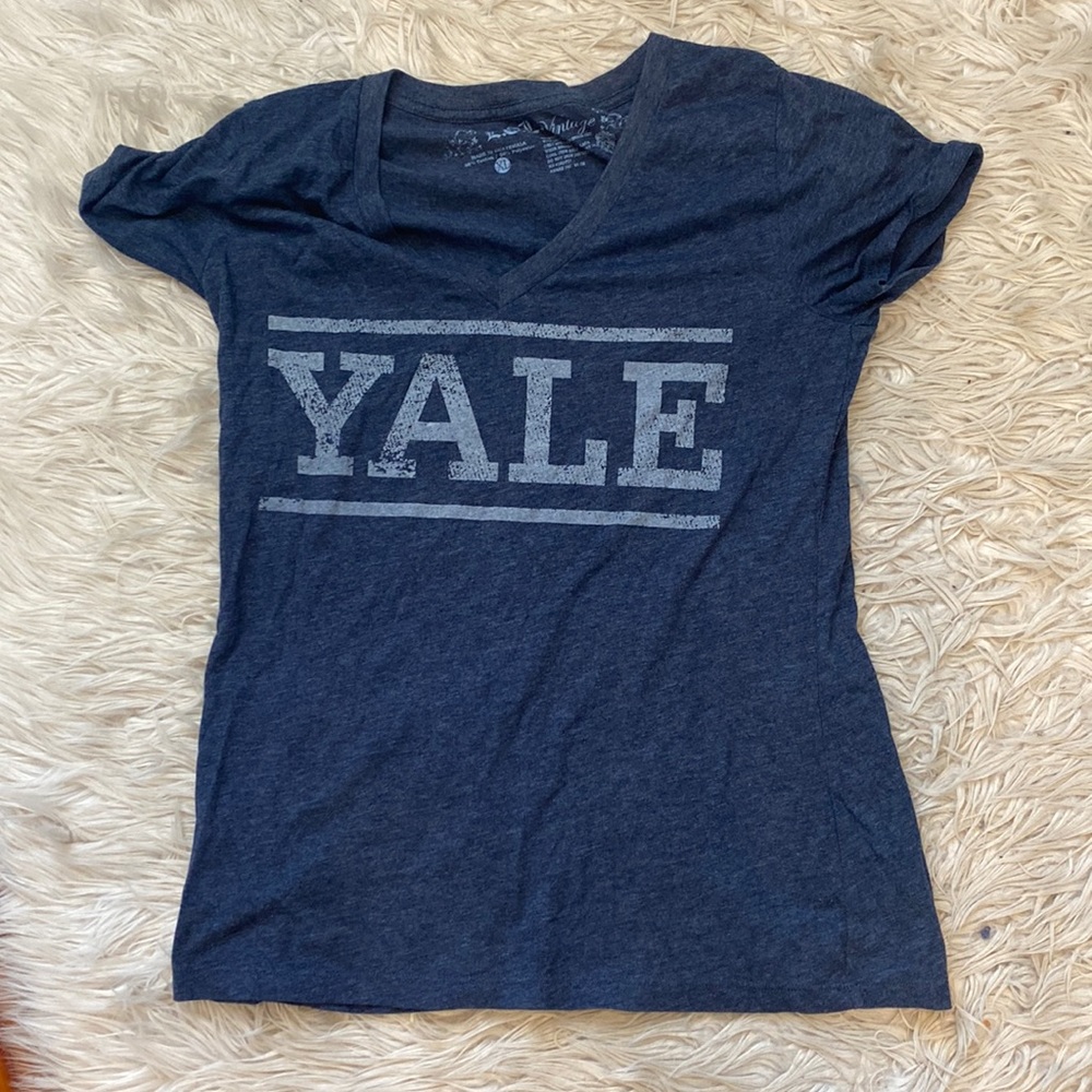Yale varsity t faded